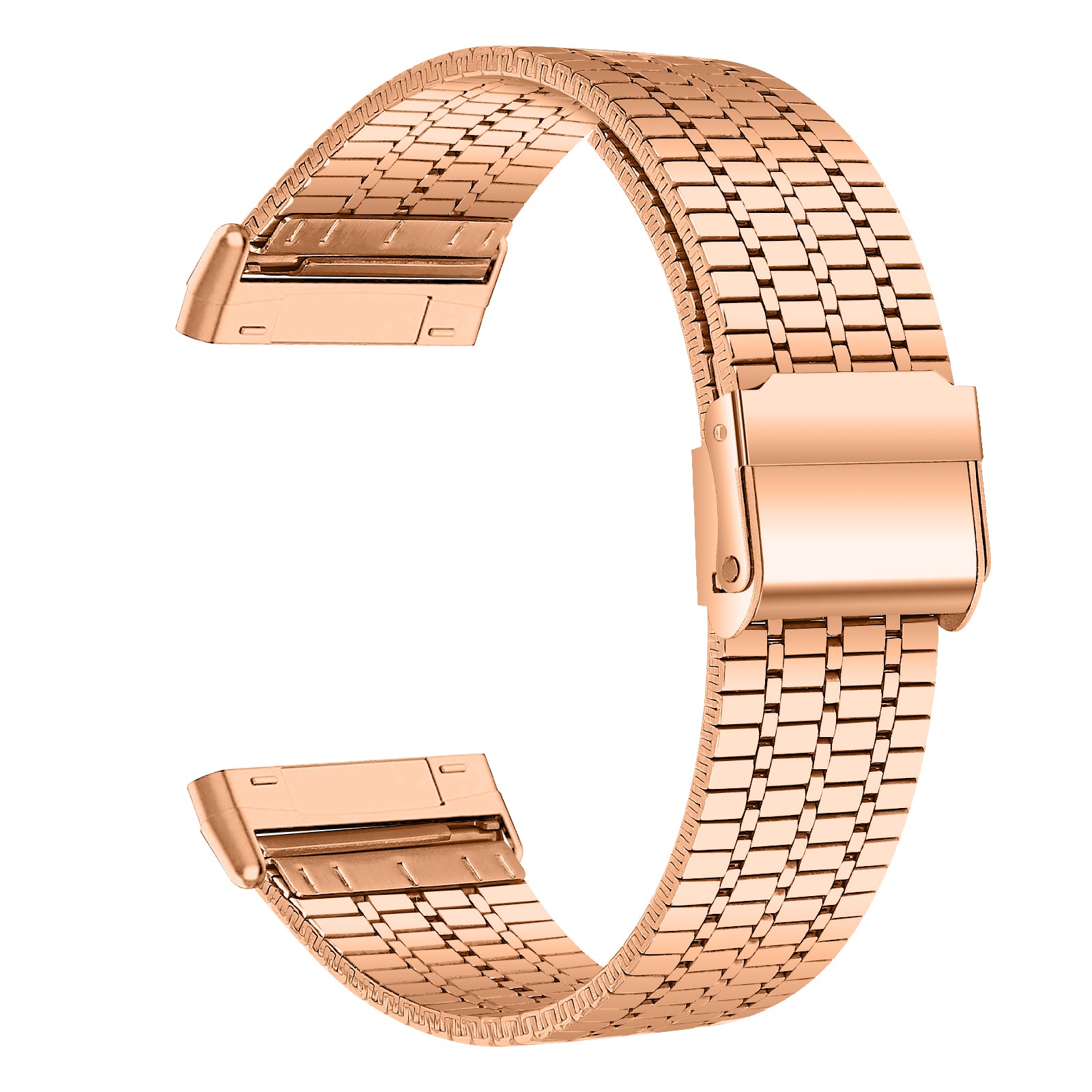 For Fitbit Versa 4 Sense 2 Stainless Steel 7-Beads Watch Band Dual Buckle Replacement Wrist Strap For Fitbit Versa 4 Sense 2 Stainless Steel 7-Beads Watch Band Dual Buckle Replacement Wrist Strap